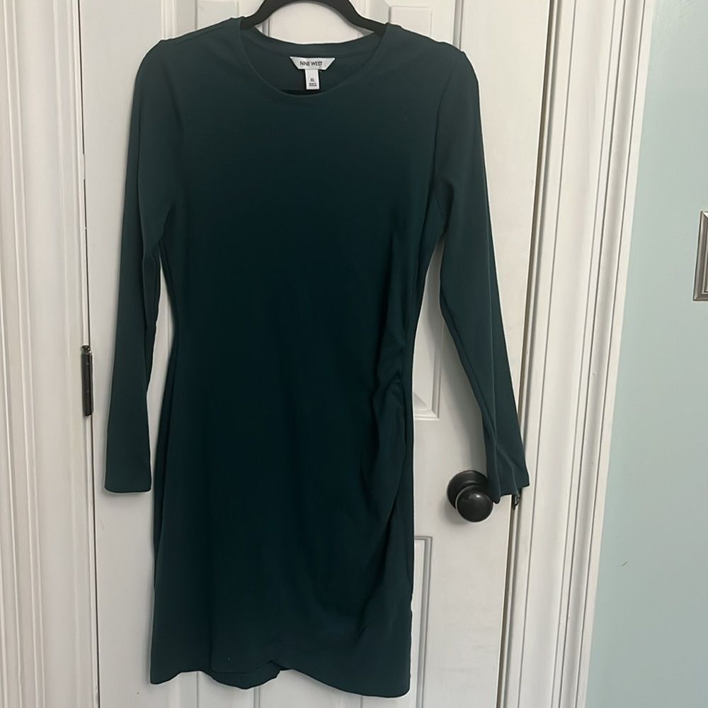 Dark Green Long Sleeve Dress